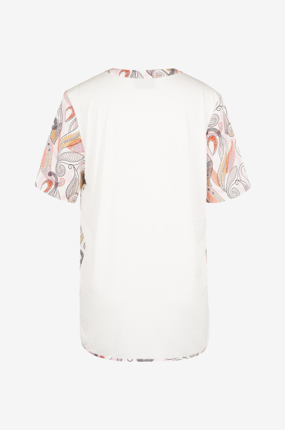 HERZENS Top en soie et jersey imprimé paisley Femme MULTICOLORE 2