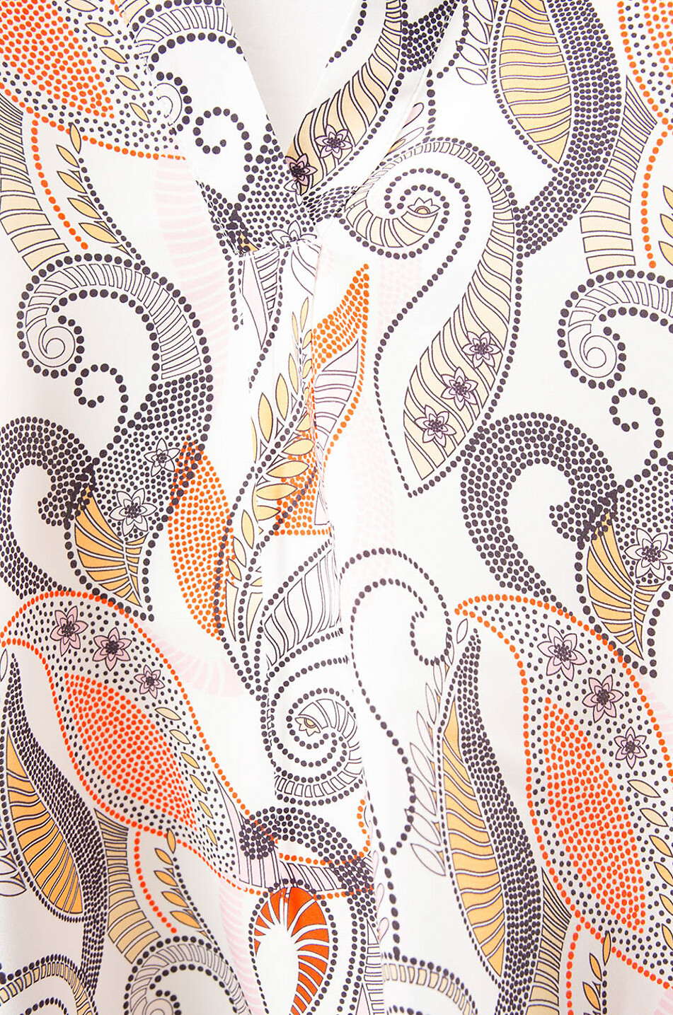 HERZENS Top en soie et jersey imprimé paisley Femme MULTICOLORE 3