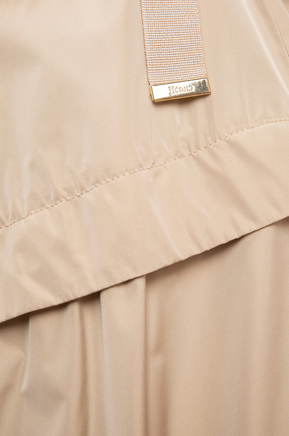 HERNO Parka légère longue à capuche amovible Femme Beige moyen 3