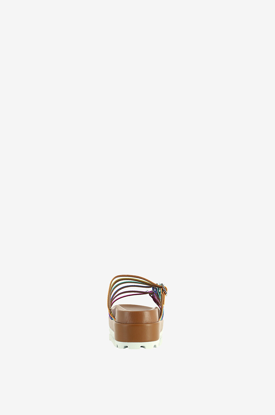 KURT GEIGER LONDON Plateau-Sandalen aus Metallic-Leder Marlo Rainbow Damen BUNT 4