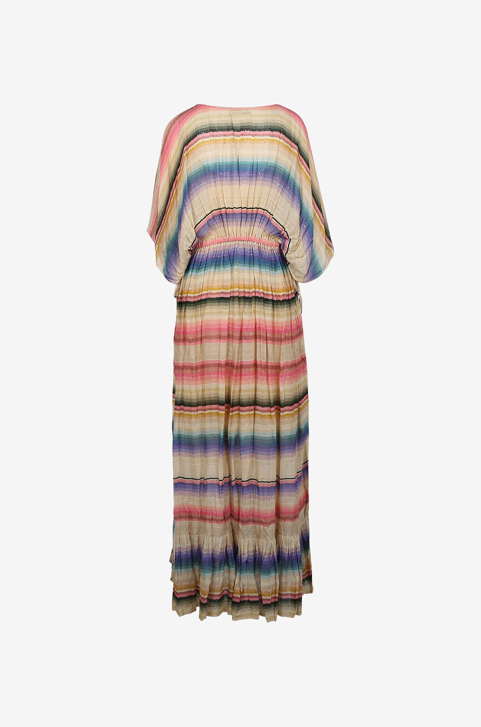 MES DEMOISELLES Langes Kleid aus gestreiftem, glitzerndem Strick Cozumel Damen BUNT 2