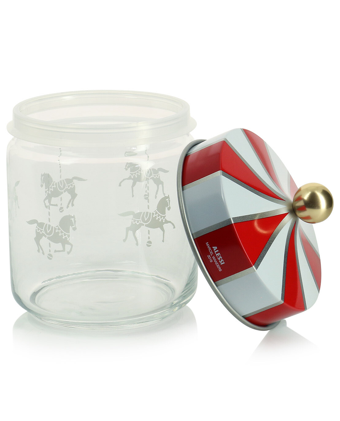 Circus - H16 cm hermetic glass jar