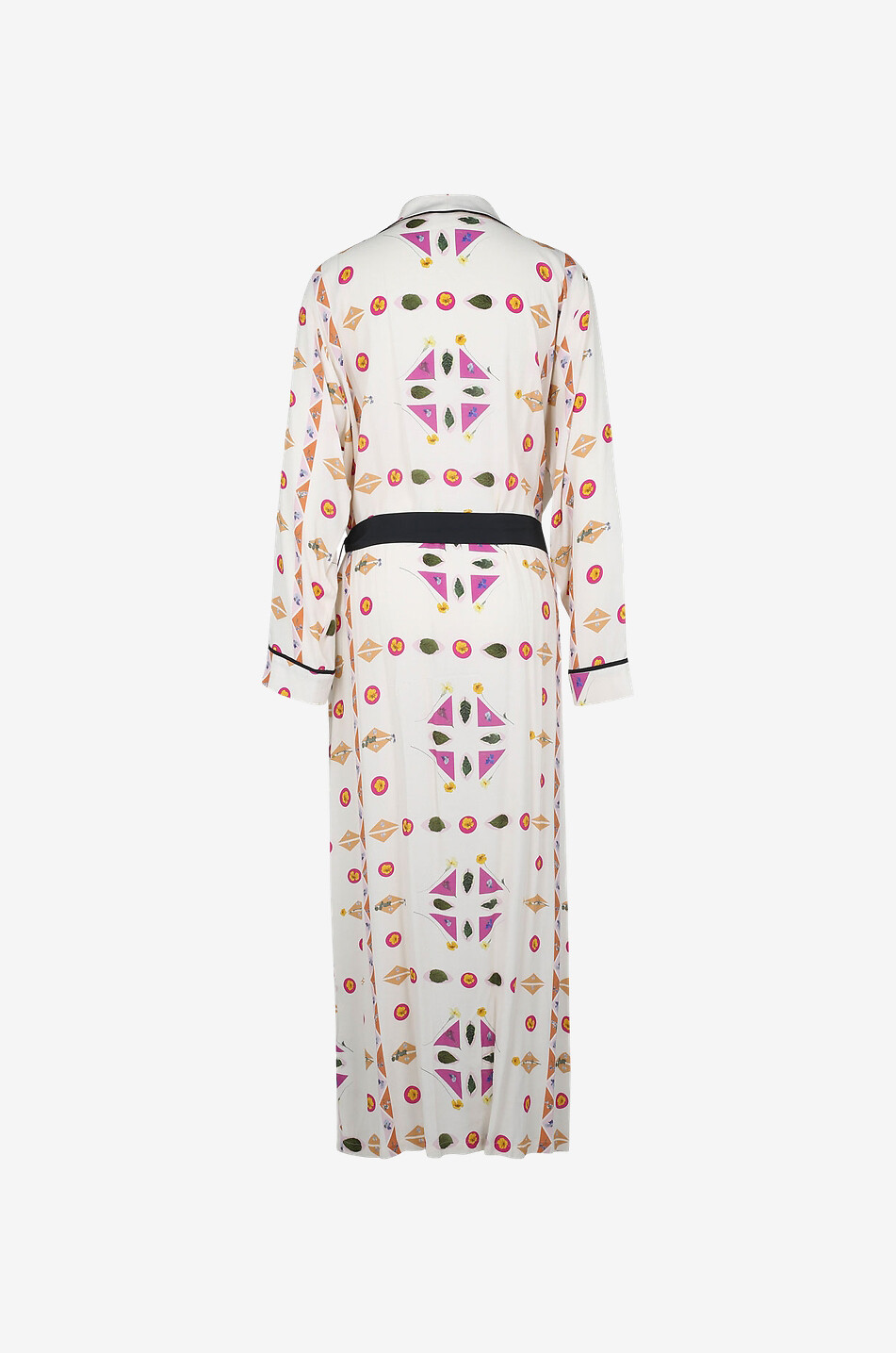 VICTORIA VICTORIA BECKHAM Robe portefeuille longue en crêpe Pressed Botanical Femme MULTICOLORE 2