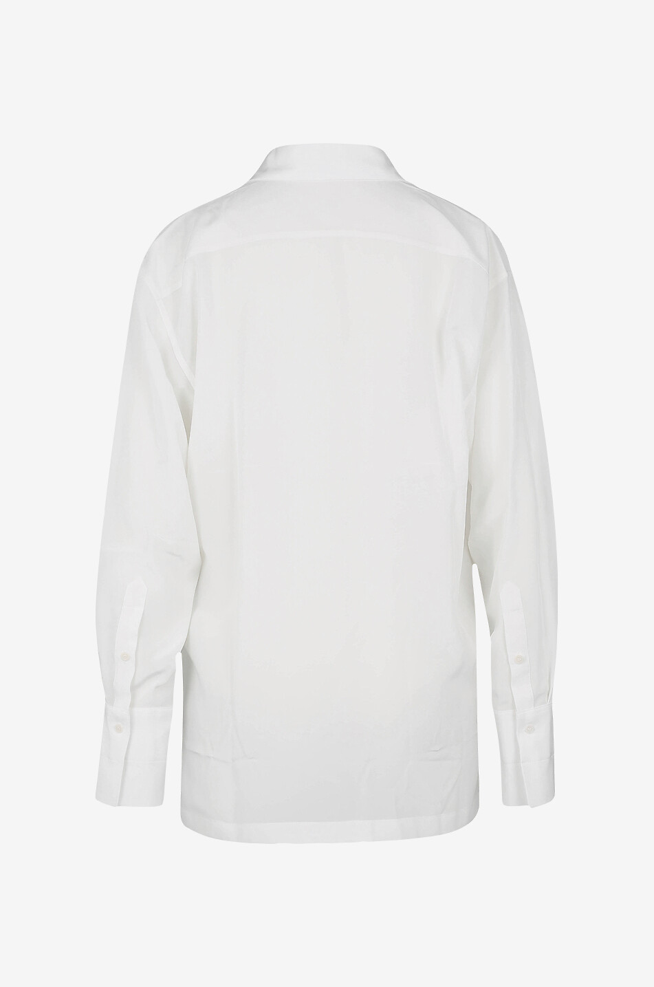 BARBARA BUI Silk shirt with cross-over twist Women EGGSHELL 2
