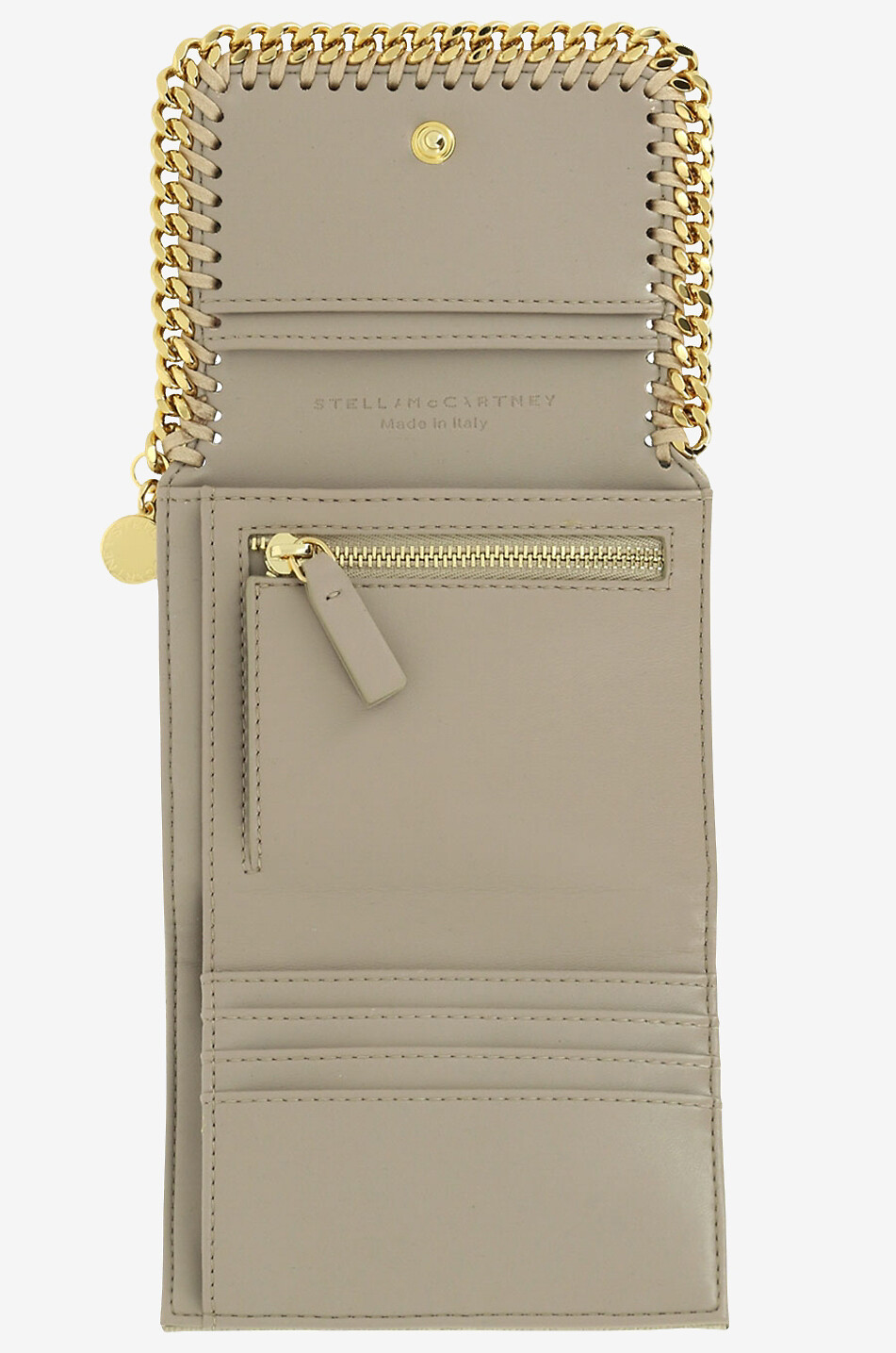 STELLA McCARTNEY Kleine Brieftasche aus Kunstwildleder Falabella Shaggy Deer Damen BEIGE 3