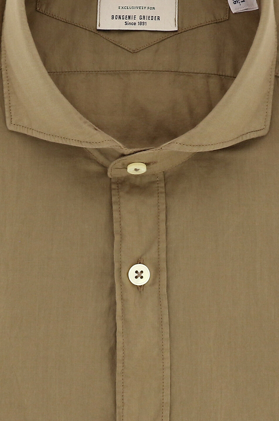 TINTORIA MATTEI Langärmliges Baumwollhemd Herren DUNKELBRAUN 2