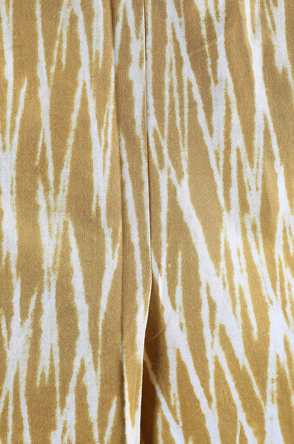 HARTFORD Pantalon cigarette en coton imprimé Paolo Yellow Lines Femme JAUNE 3