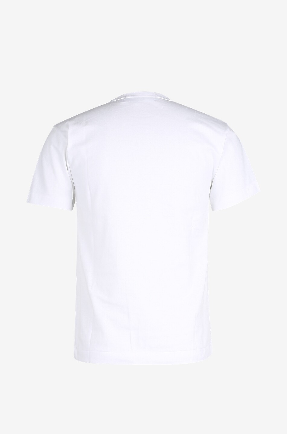 COMME DES GARCONS PLAY Schmales T-Shirt mit fluoreszierendem Herzprint und Stickerei Herren MITTELROSA 2