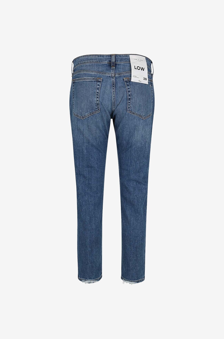 RAG&BONE JEANS Jean boyfriend taille basse Julienne Femme BLEU MOYEN 2