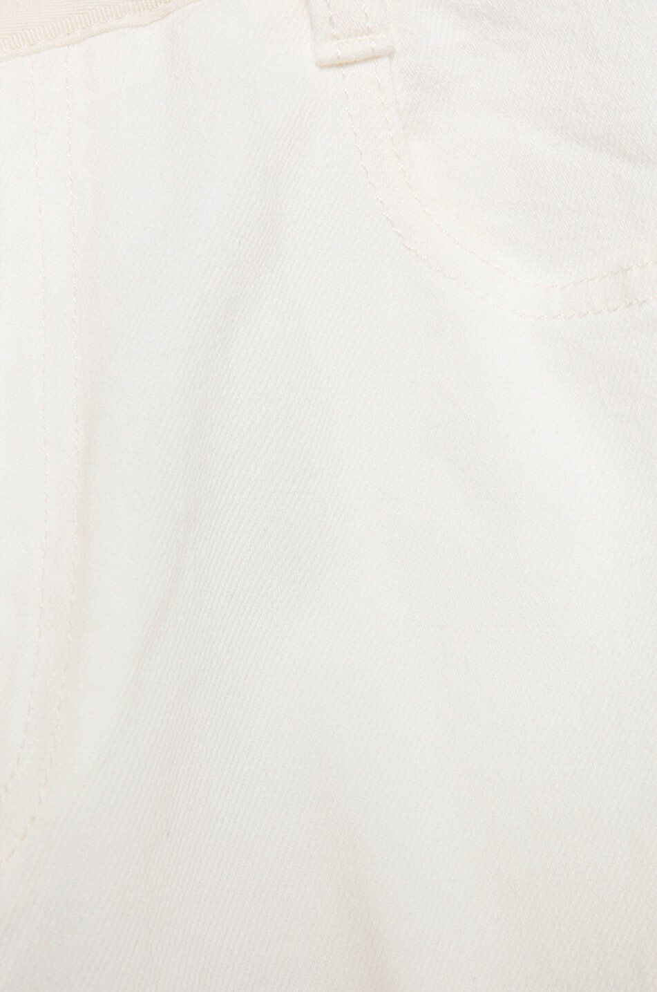 STELLA McCARTNEY Logo Story On White cropped straight-fit jeans Women EGGSHELL 3