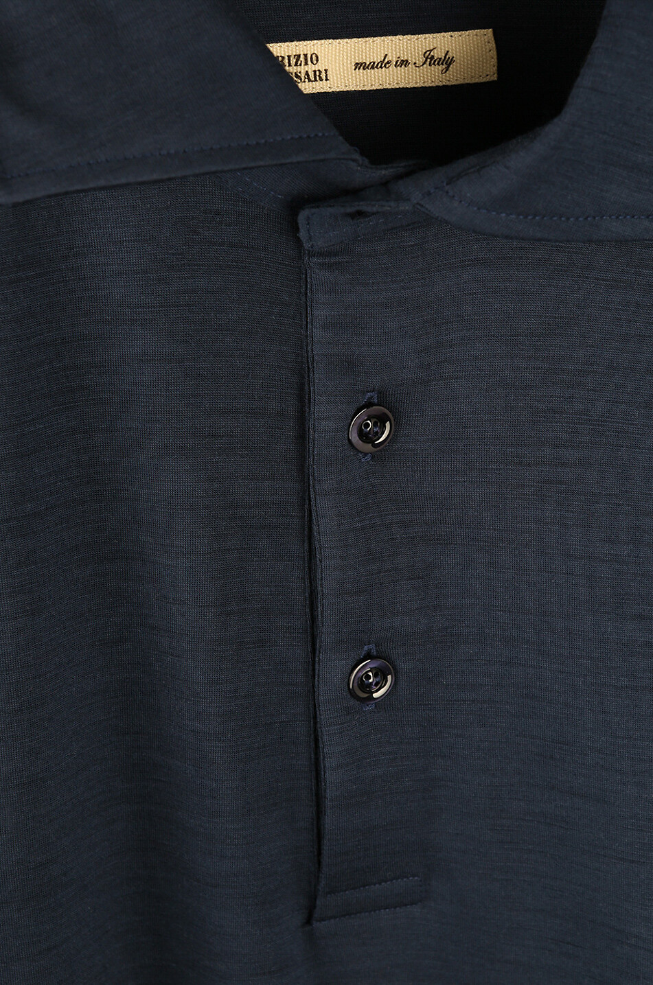 MAURIZIO BALDASSARI Kurzarm-Polo aus Jerseywolle Active Wool Herren DUNKELBLAU 3