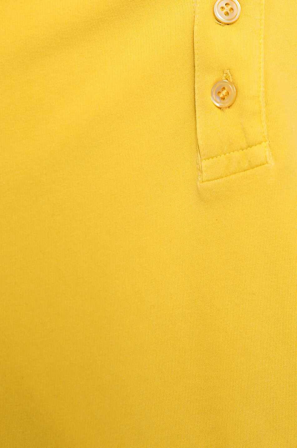 MAJESTIC FILATURES T-shirt à manches courtes et boutons Tunisien Homme JAUNE MOYEN 3