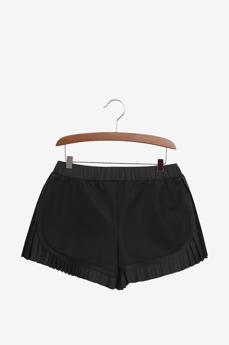 MONCLER Short fille en jersey à détails plissés Fille NOIR 2