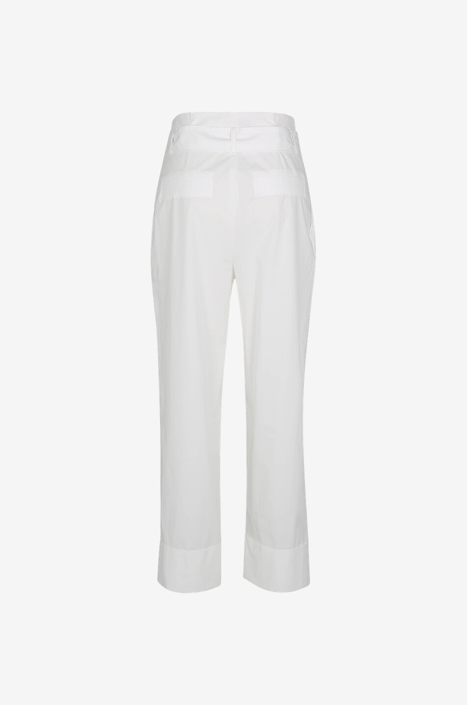 MARC CAIN Pantalon large taille haute en popeline Femme Beige clair 2