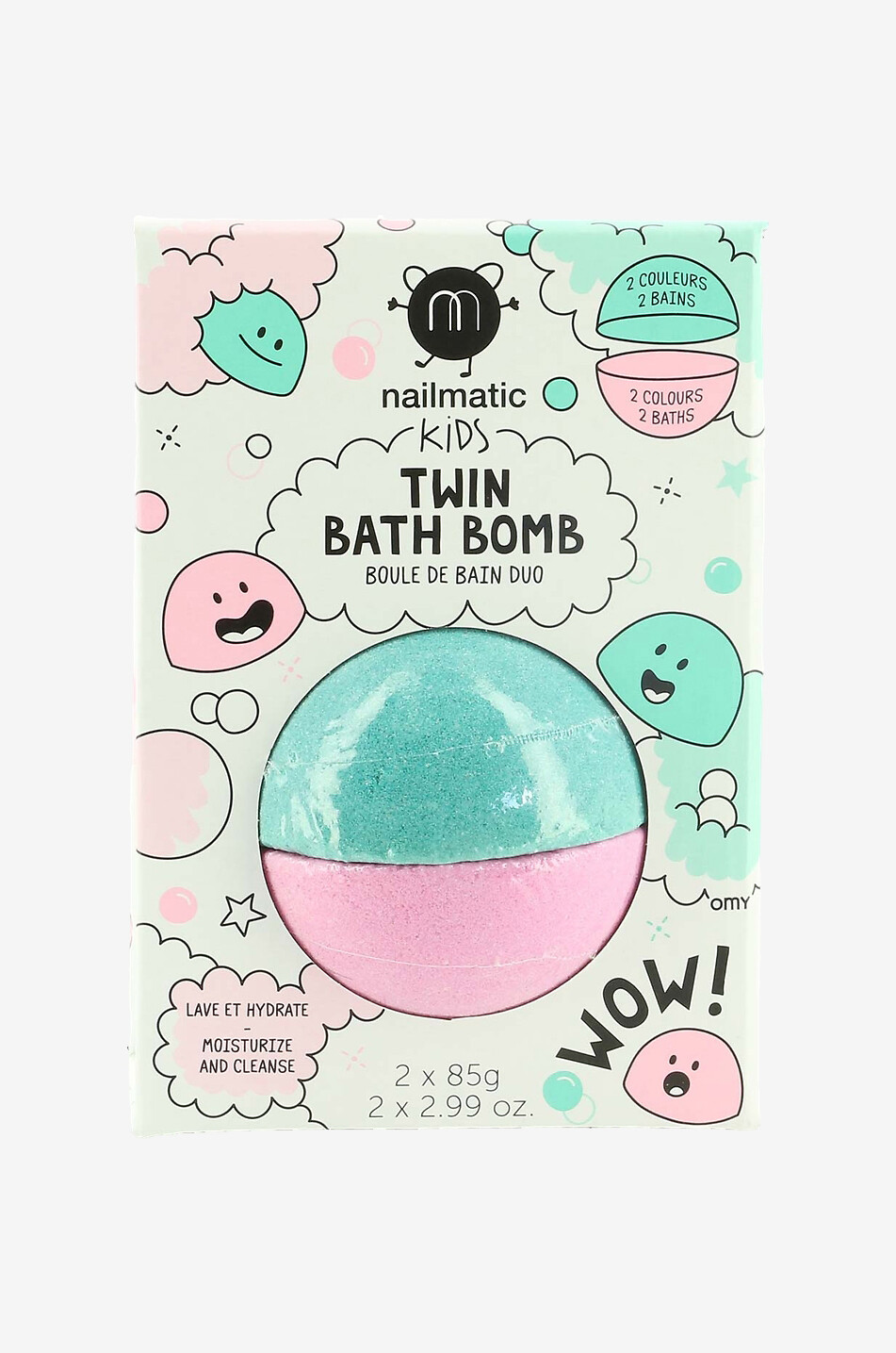 NAILMATIC Boule de bain duo enfant Twin Bath Bomb Femme MULTICOLORE7 1
