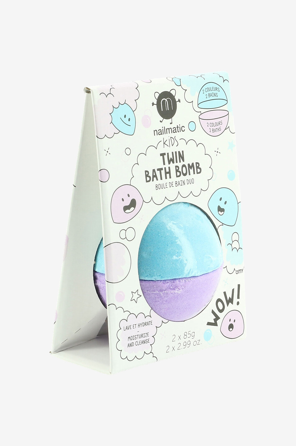 NAILMATIC Badekugeln im Duo für Kinder Twin Bath Bomb Damen BUNT8 2