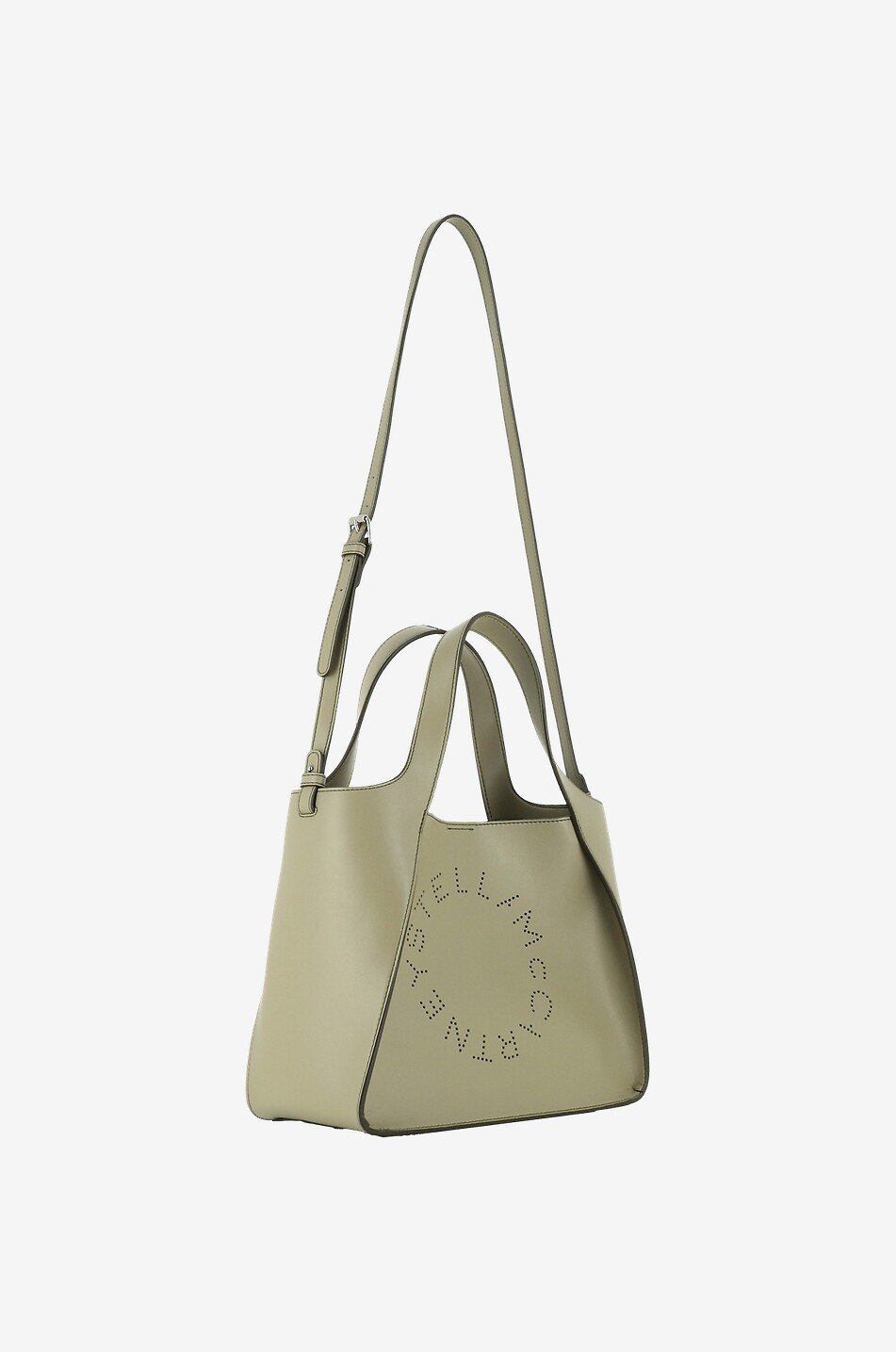 Sac a bandouliere en cuir synthetique esprit cabas STELLA LOGO STELLA McCARTNEY Bongenie Outlet