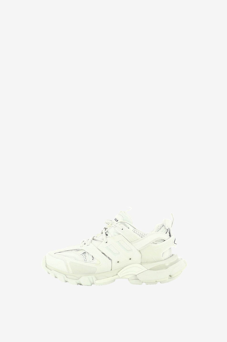 BALENCIAGA Baskets multi-matière détail réfléchissant Track Femme BLANC 3