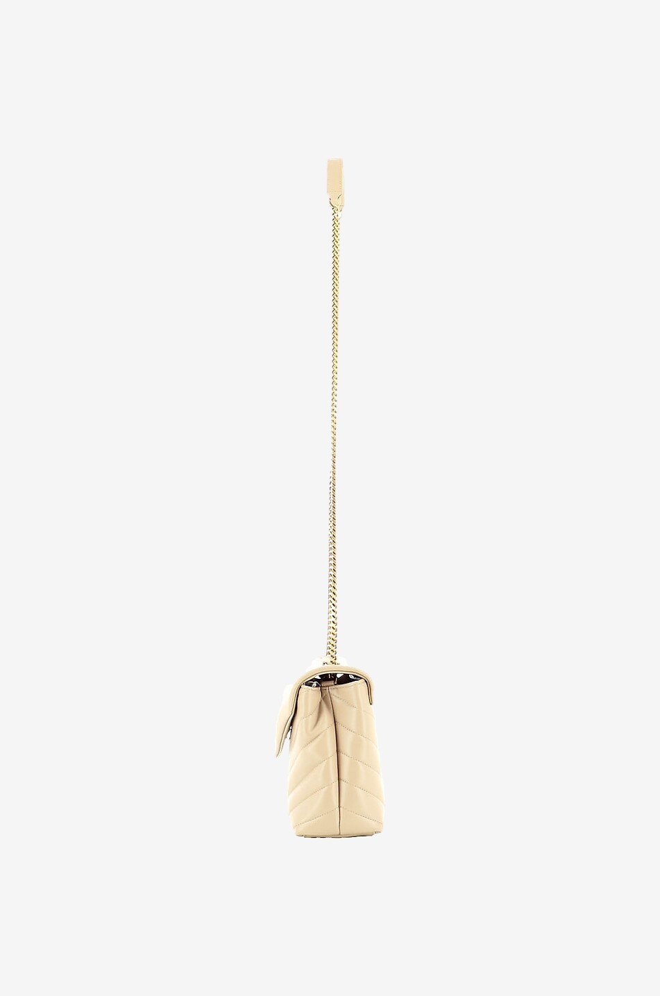 SAINT LAURENT PARIS Schultertasche aus gestepptem Kalbsleder Loulou S Damen BEIGE 4