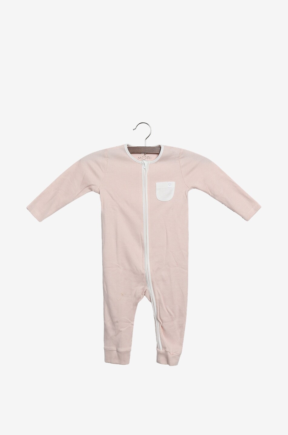 Zipped baby pyjama in jersey