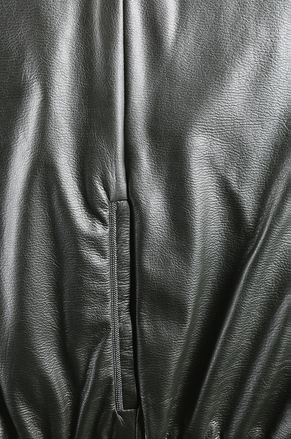 FABIANA FILIPPI Pantalon large raccourci en cuir synthétique brodé de perles Femme VERT FONCÉ 3