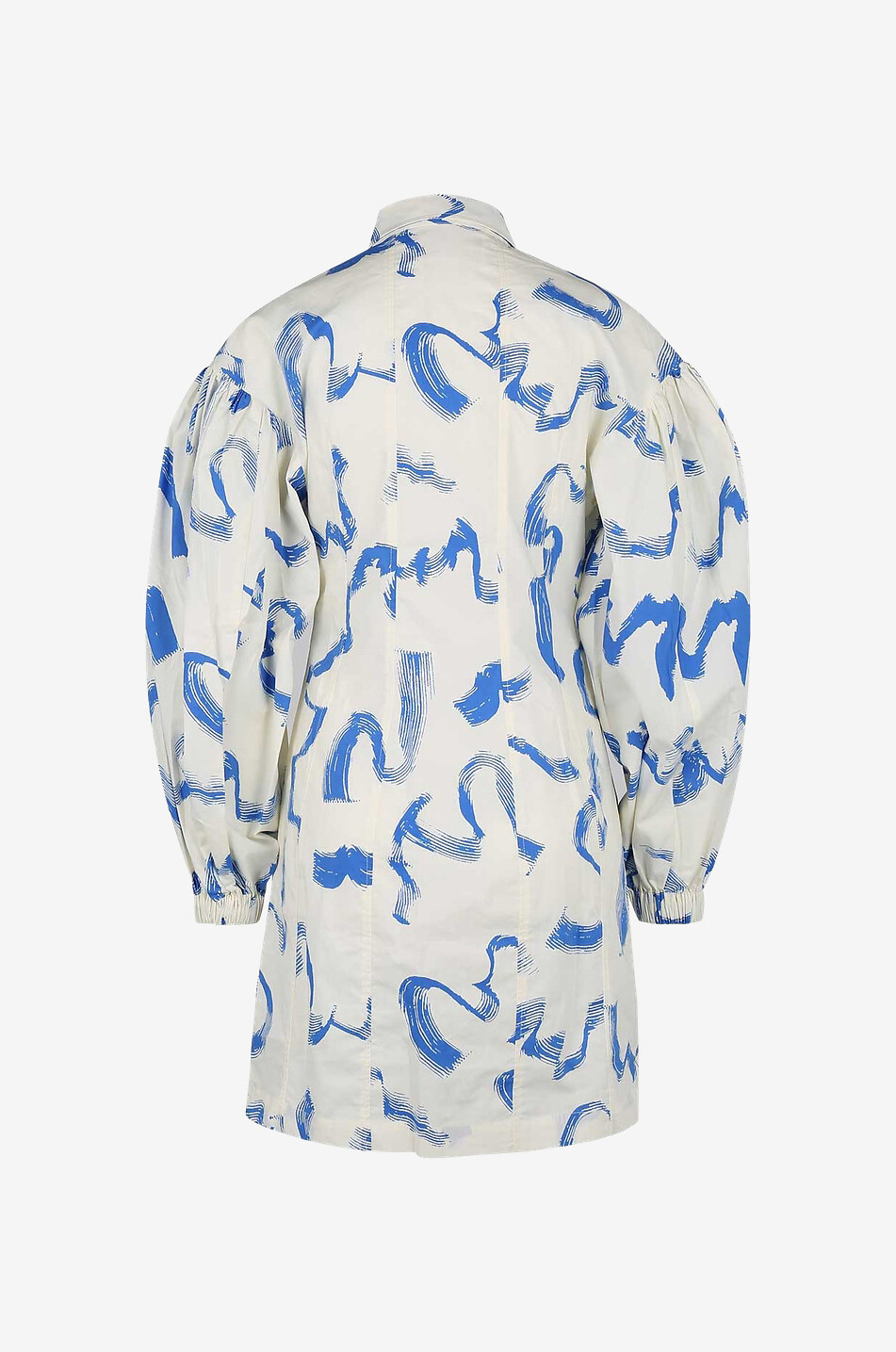 REMAIN BIRGER CHRISTENSEN Mini robe chemise en coton bio Gemma Palace Blue Comb Femme BLEU 2