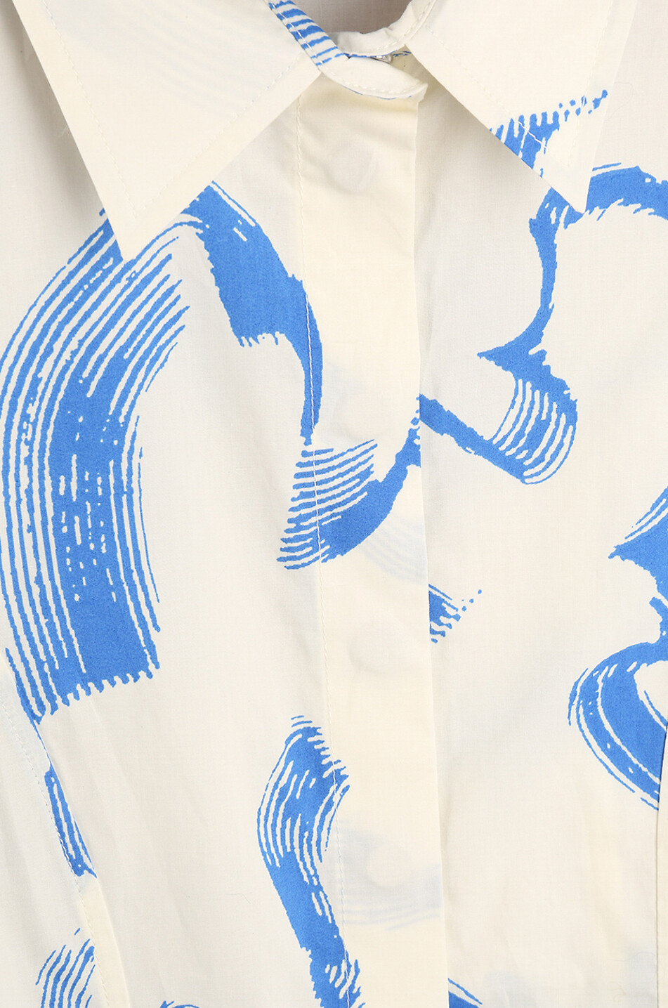 REMAIN BIRGER CHRISTENSEN Mini robe chemise en coton bio Gemma Palace Blue Comb Femme BLEU 3