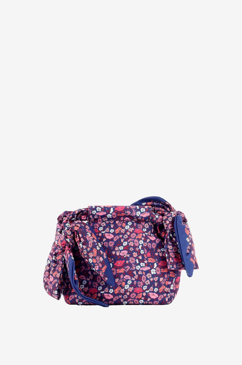 Schultertasche aus geblümtem Twill Zip Cross Body