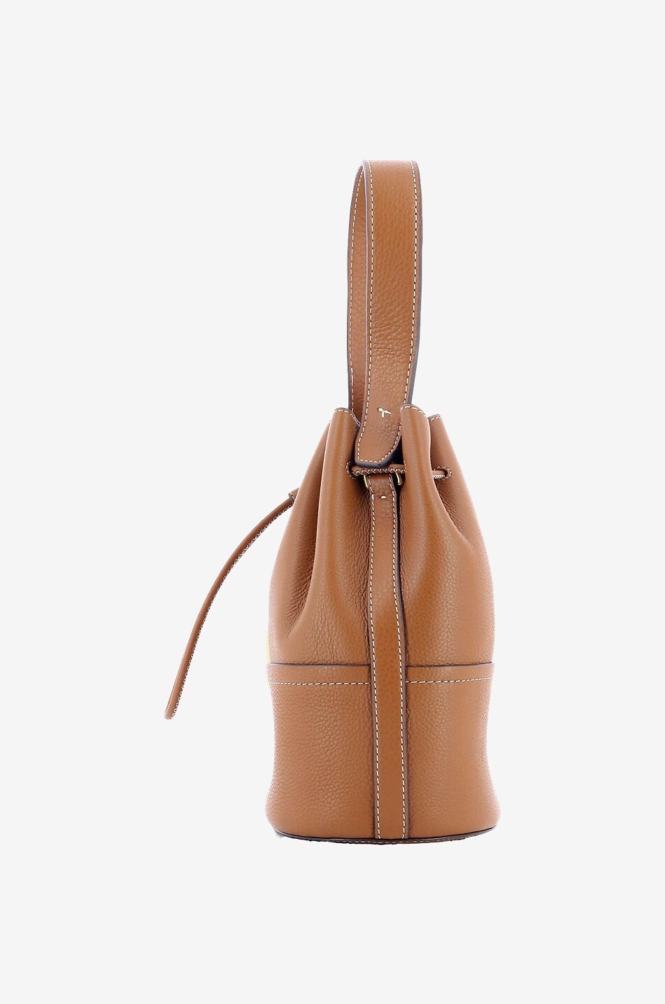 TORY BURCH Handtasche aus genarbtem Leder Miller Bucket Damen COGNAC 4