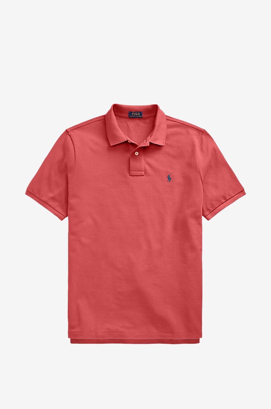 POLO RALPH LAUREN Custom Slim Fit Pony embroidered piqué cotton polo shirt Men RED 1