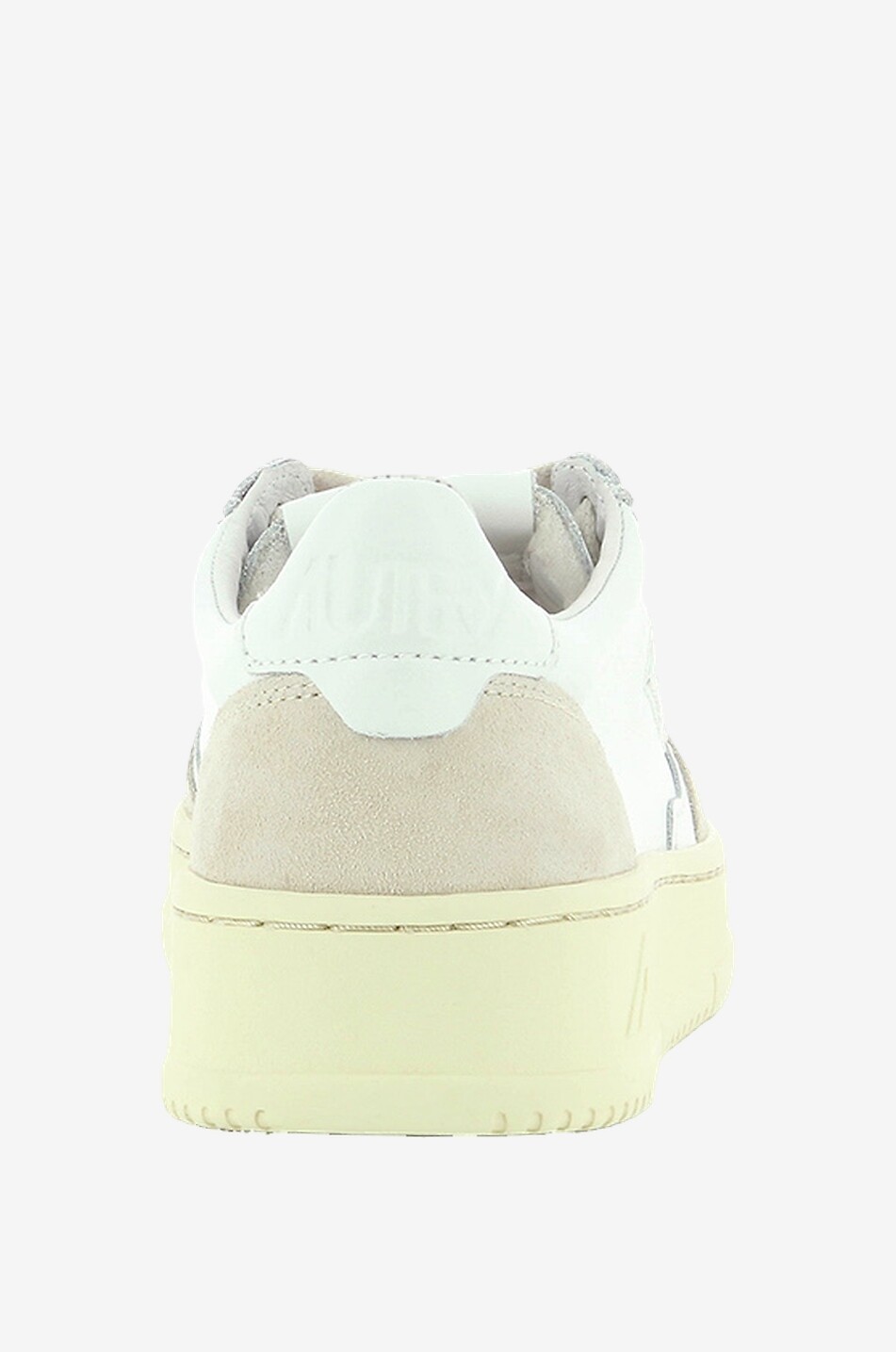 AUTRY Zweifarbige Schnürsneakers aus Leder und Wildleder Medalist Damen WEISS 4