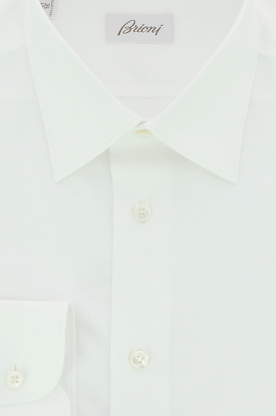 BRIONI Brunico regular fit cotton shirt Men WHITE 2