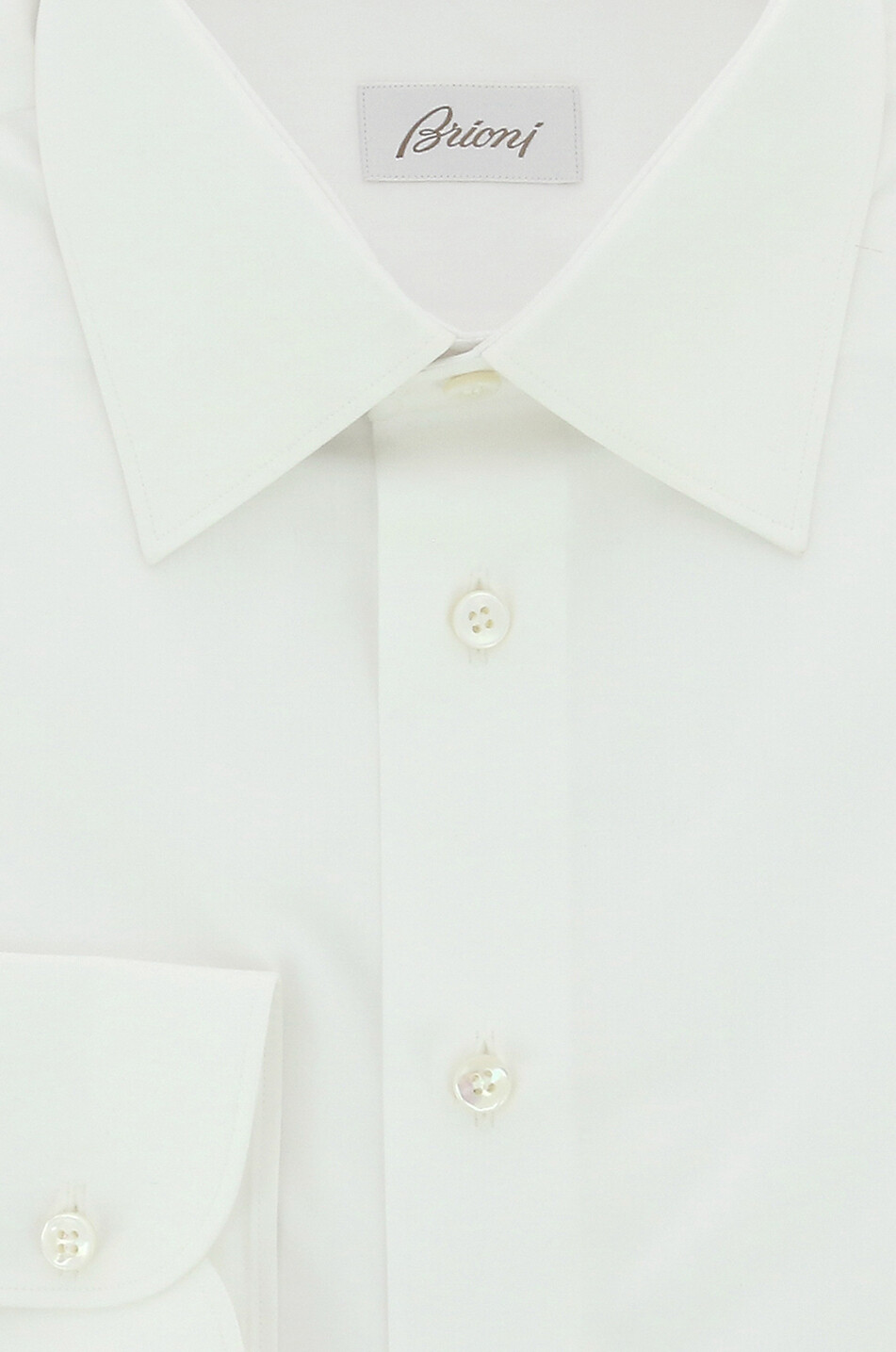 BRIONI Schmales Hemd aus Baumwolle Parioli Herren WEISS 2