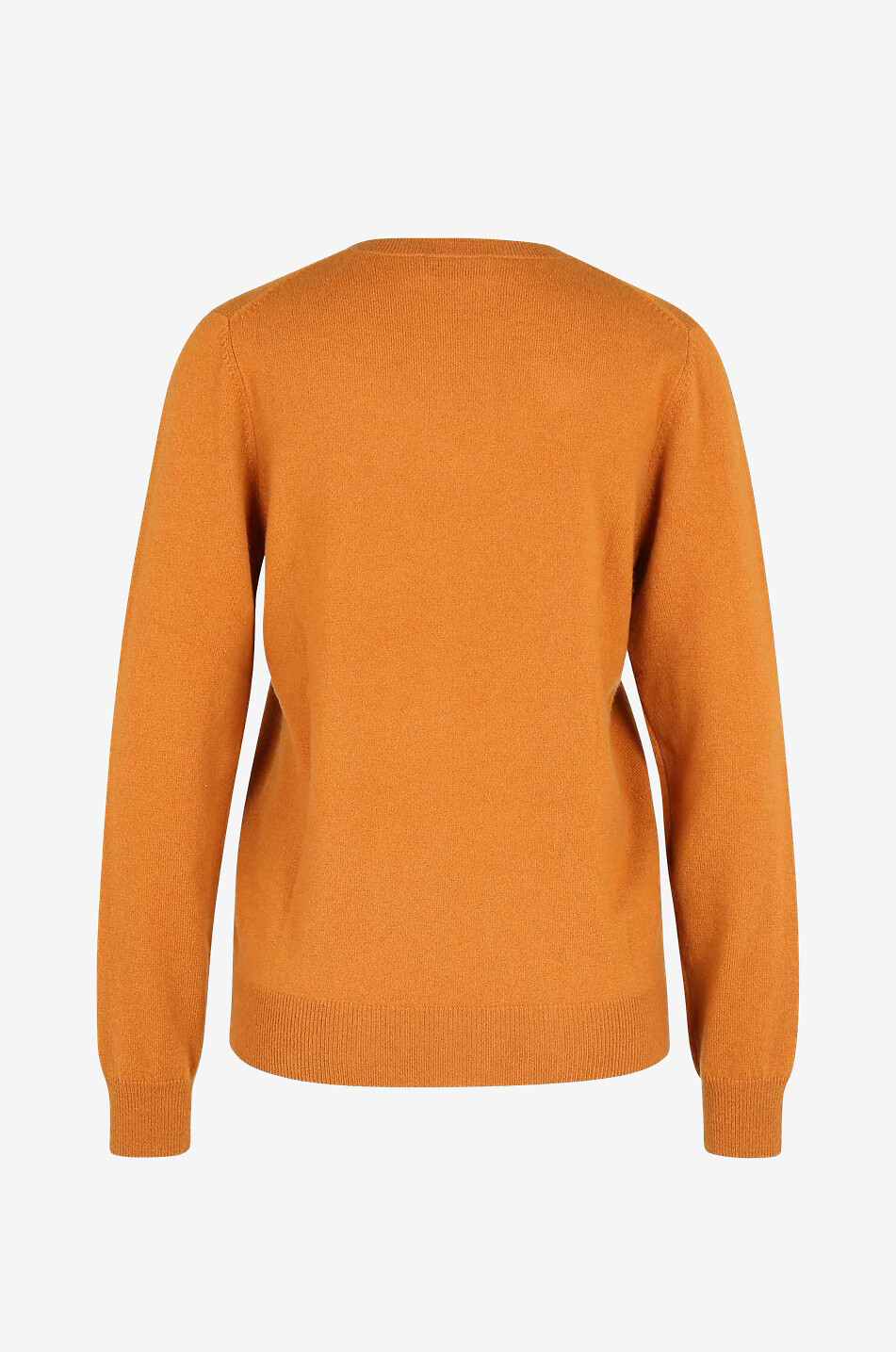 BONGENIE Feiner V-Kragenpullover aus Kaschmir Damen DUNKELGELB 2