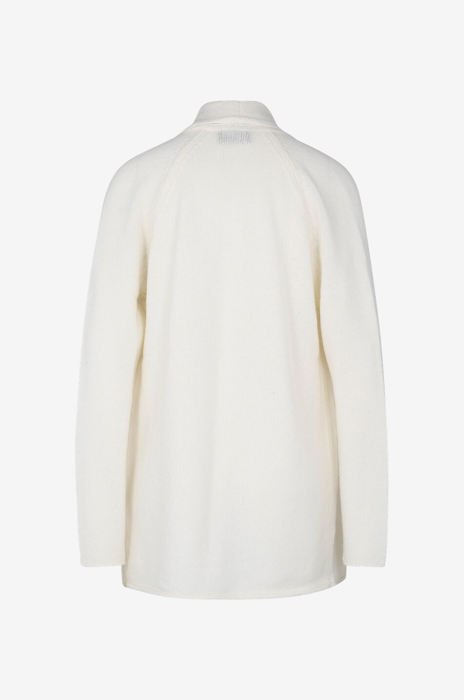 PRINCESS Cardigan ouvert en laine et cachemire à col châle Femme BLANC CASSE 2