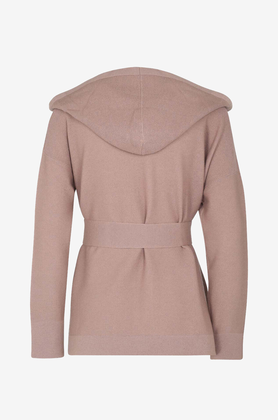 FABIANA FILIPPI Cardigan capuche ouvert en cachemire brodé perles Femme ROSE MOYEN 2