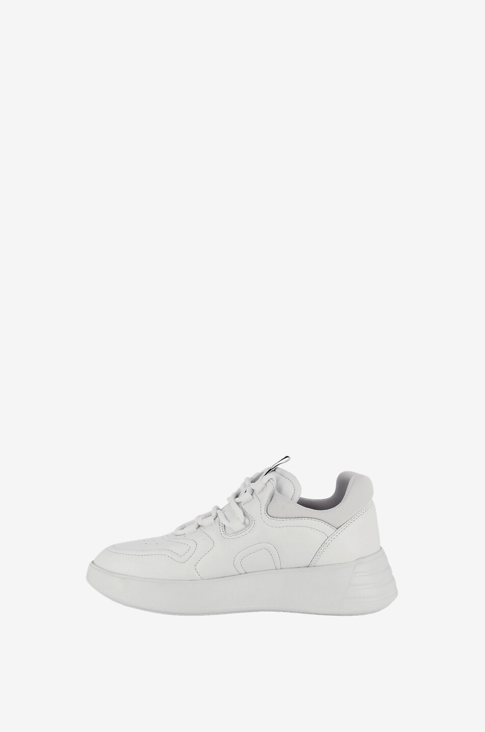 HOGAN Schnürsneakers aus Leder Rebel H562 Damen WEISS 3