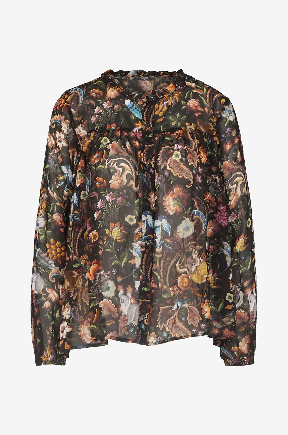 PRINCESS Dark Flowers long-sleeved floral blouse Women MULTI COLOURED 1