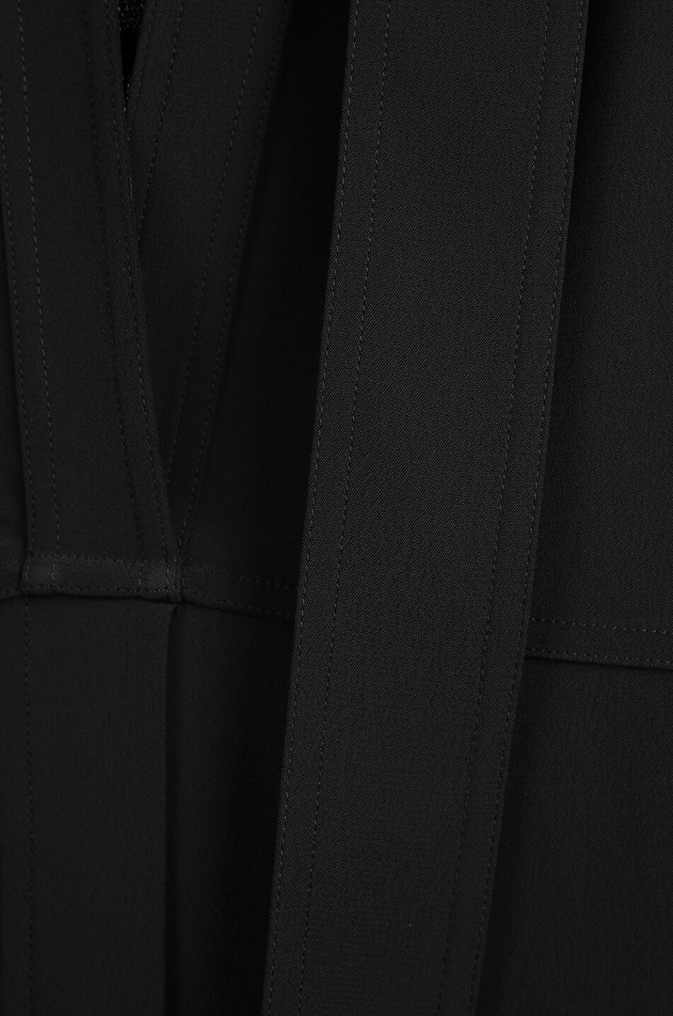 VICTORIA VICTORIA BECKHAM Oversize crepe dress with plunging back cut-out Women BLACK 3