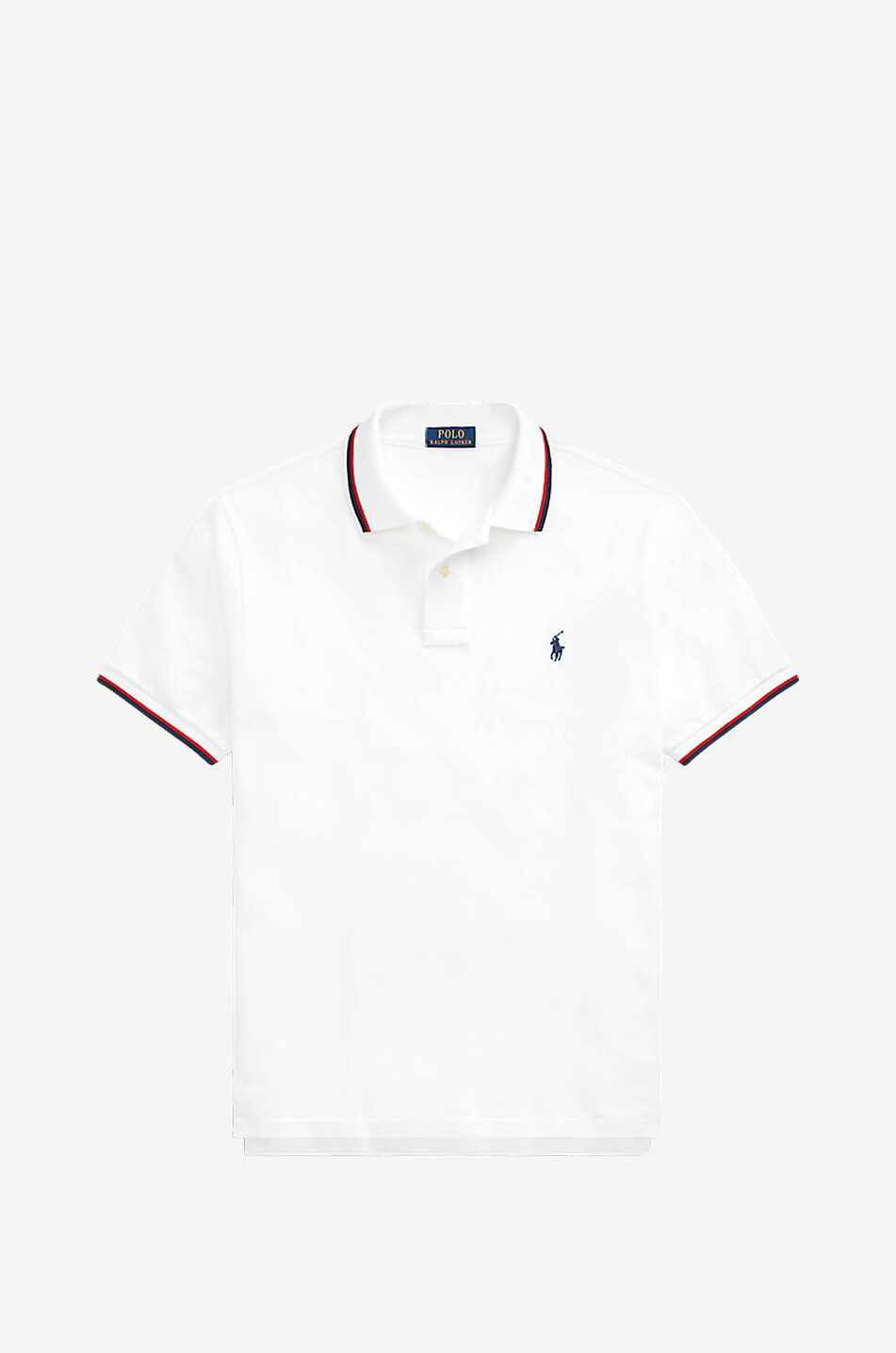 Custom Slim Pony contrast stripe short-sleeved polo shirt