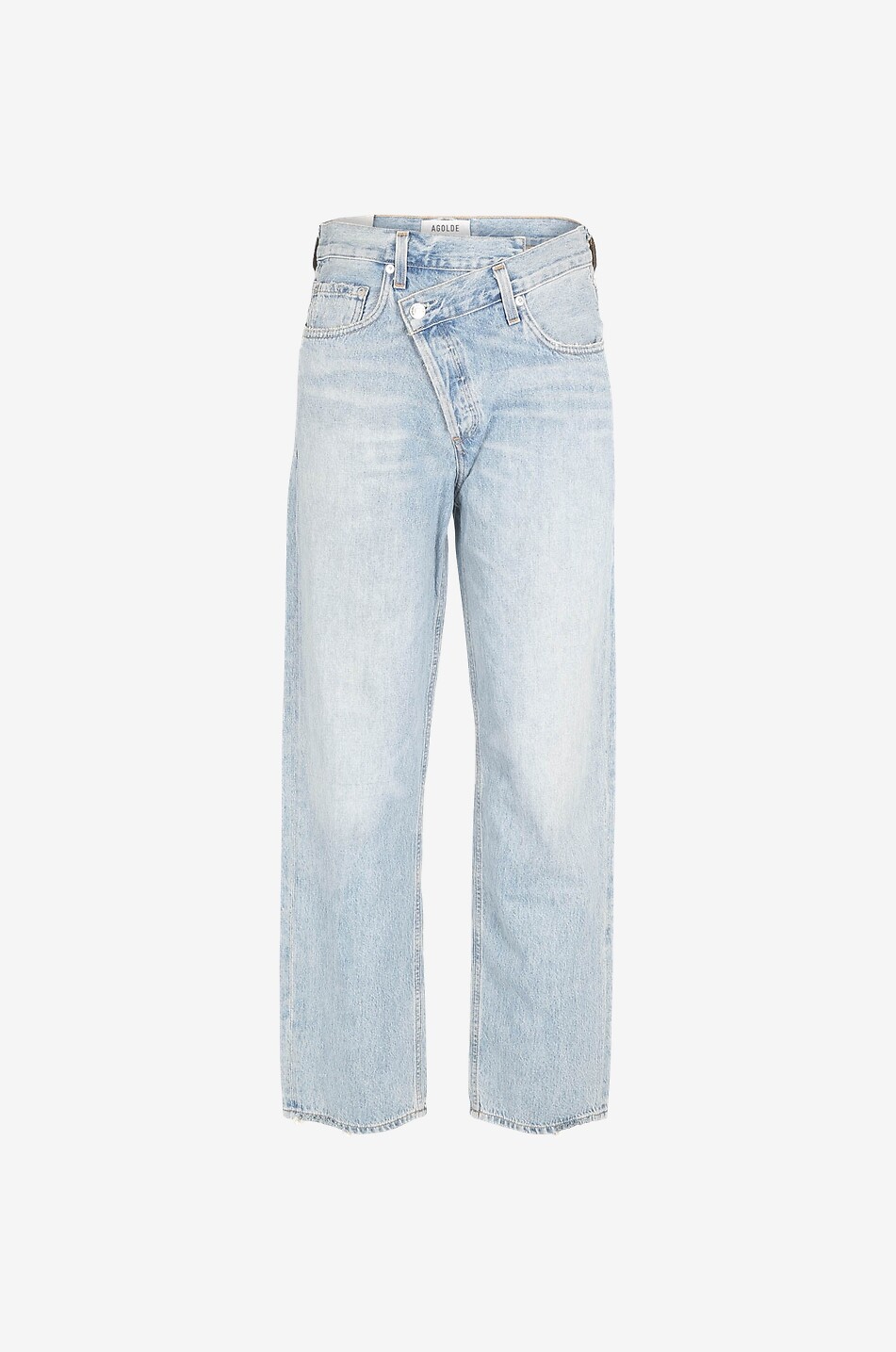 AGOLDE Criss Cross in Suburbia light washed baggy jeans Women LIGHT BLUE 1