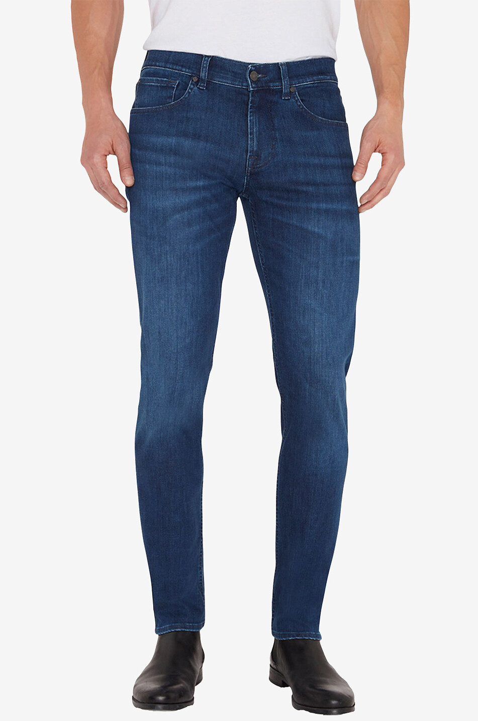 7 FOR ALL MANKIND Jean slim Slimmy Tapered Luxe Performance Herren MITTELBLAU 3