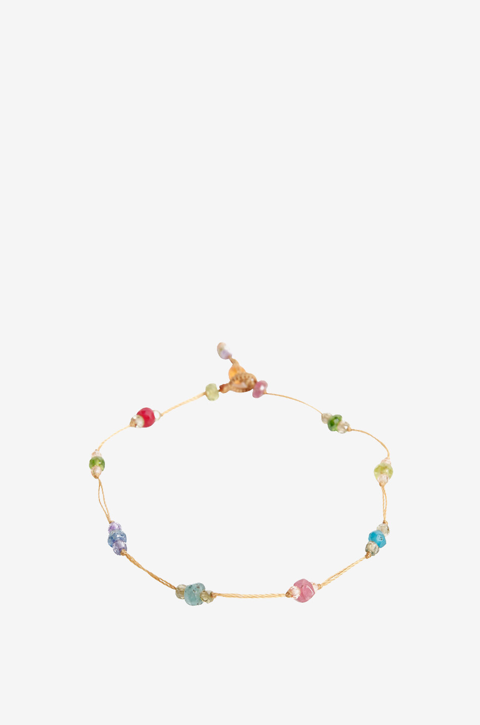 Bracelet sur corde pierres précieuses T.Bee