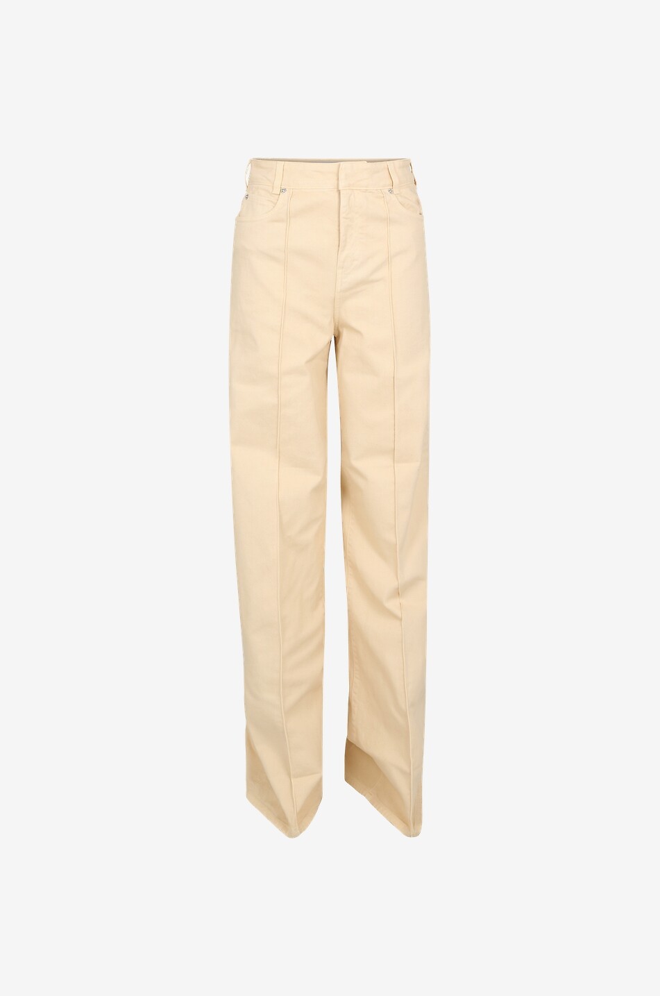 VICTORIA VICTORIA BECKHAM Jeans mit weitem Bein und hoher Taille in Ivory Damen CREMEFARBEN 1