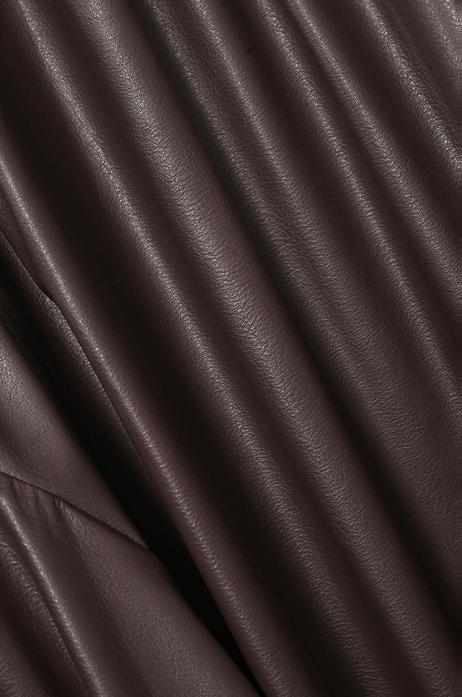 FABIANA FILIPPI Flared faux leather skirt with godet pleats Women DARK PURPLE 3