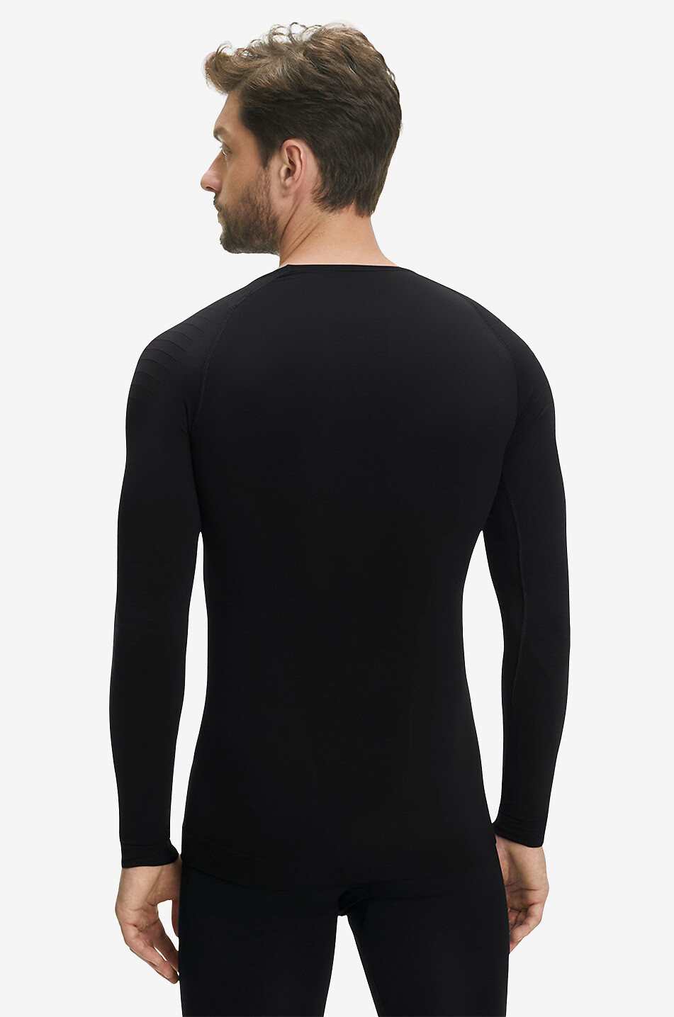 FALKE Langarm-Ski-Unterhemd Warm Tight Fit Herren SCHWARZ 7