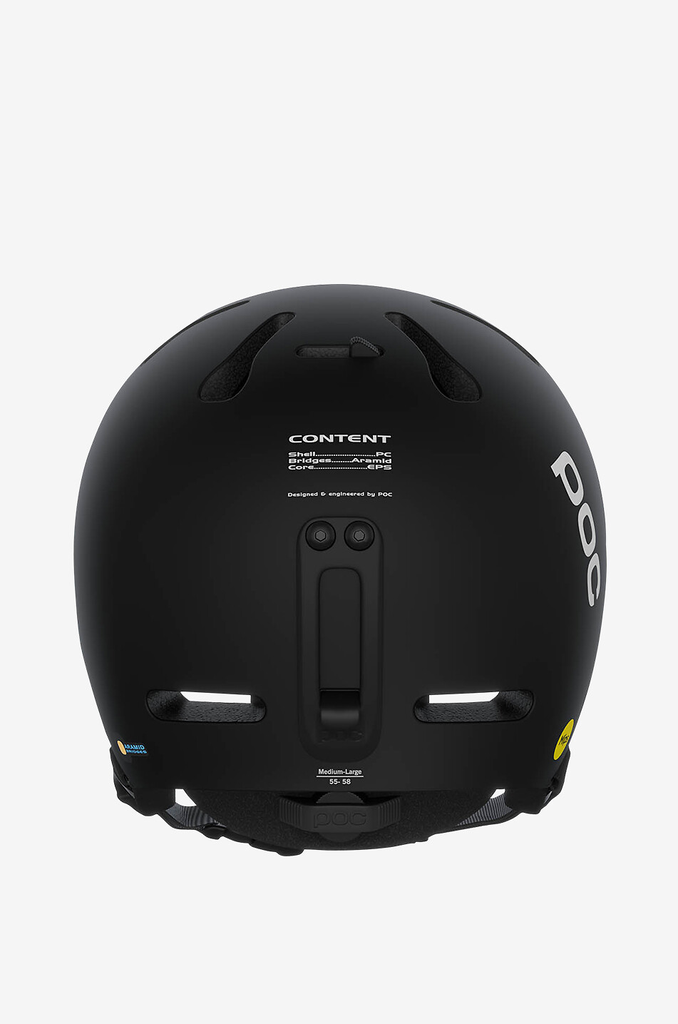 POC Fornix SPIN ski helmet Men BLACK 4