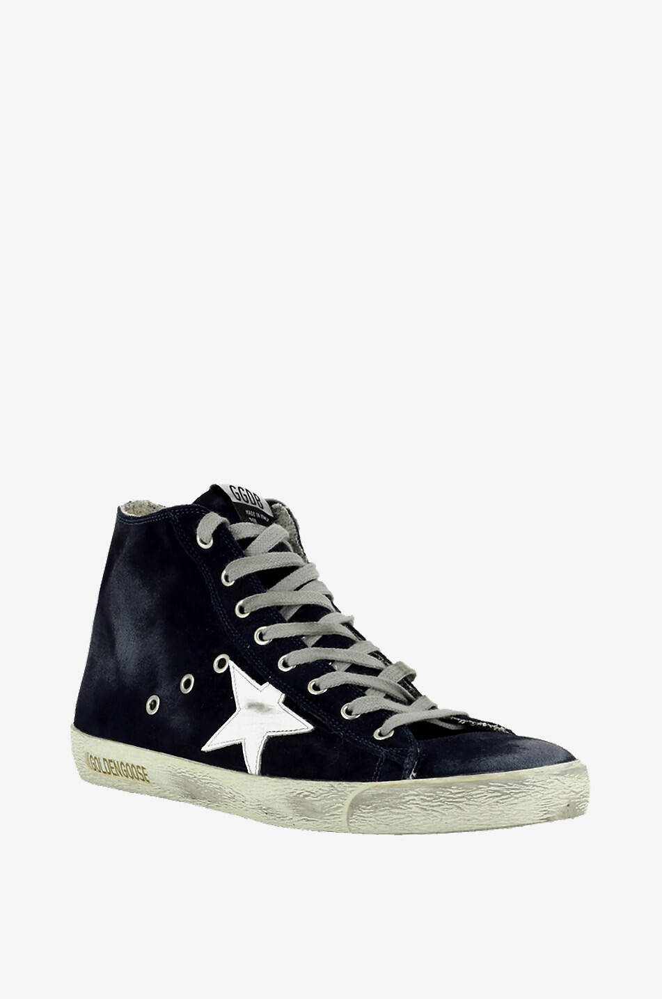 Francy high-top leather lace-up sneakers