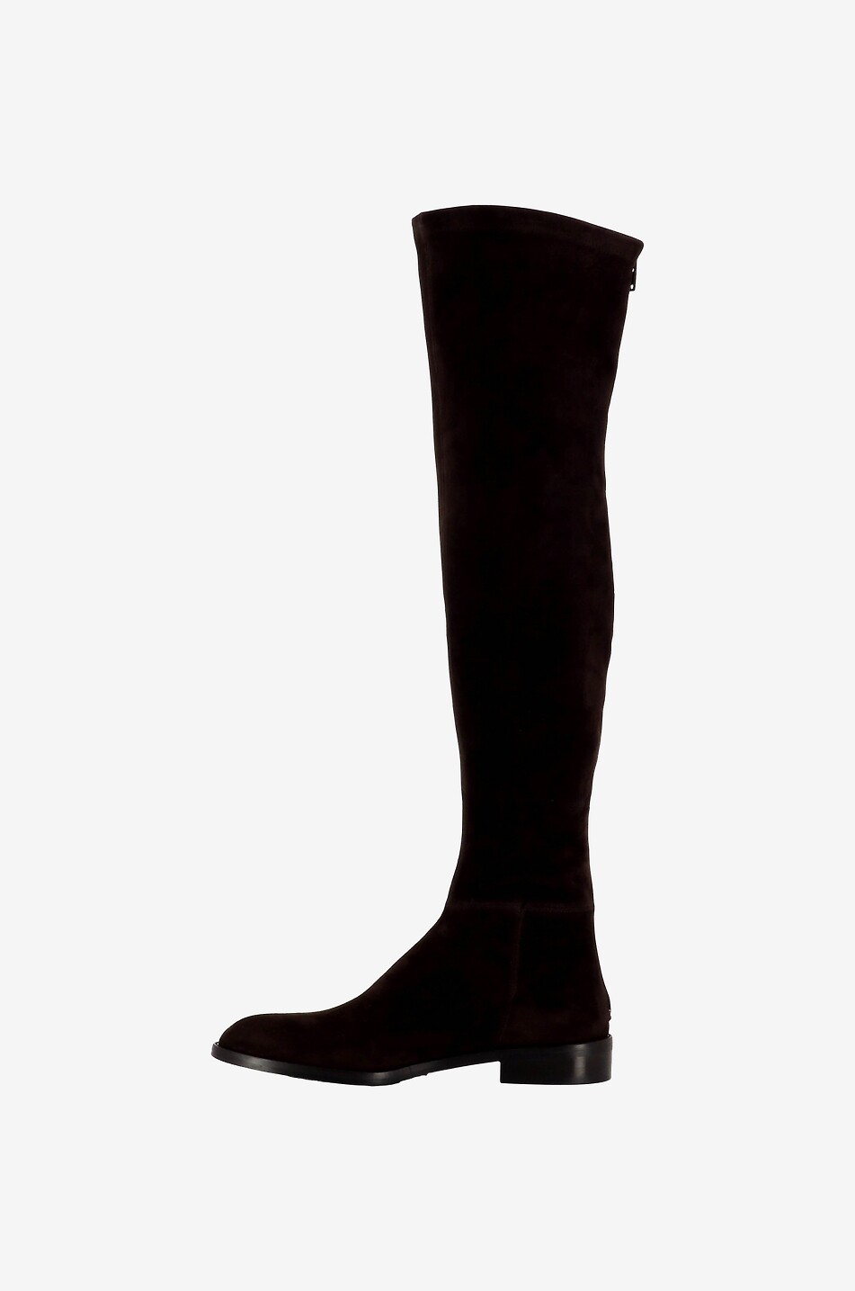 BONGENIE Flache Stiefel aus weichem Wildleder mit Reissverschluss Violet Damen BRAUN 3