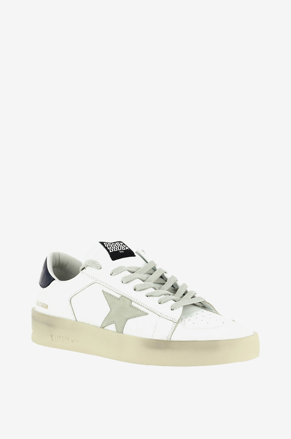 Superstar used-look leather sneakers